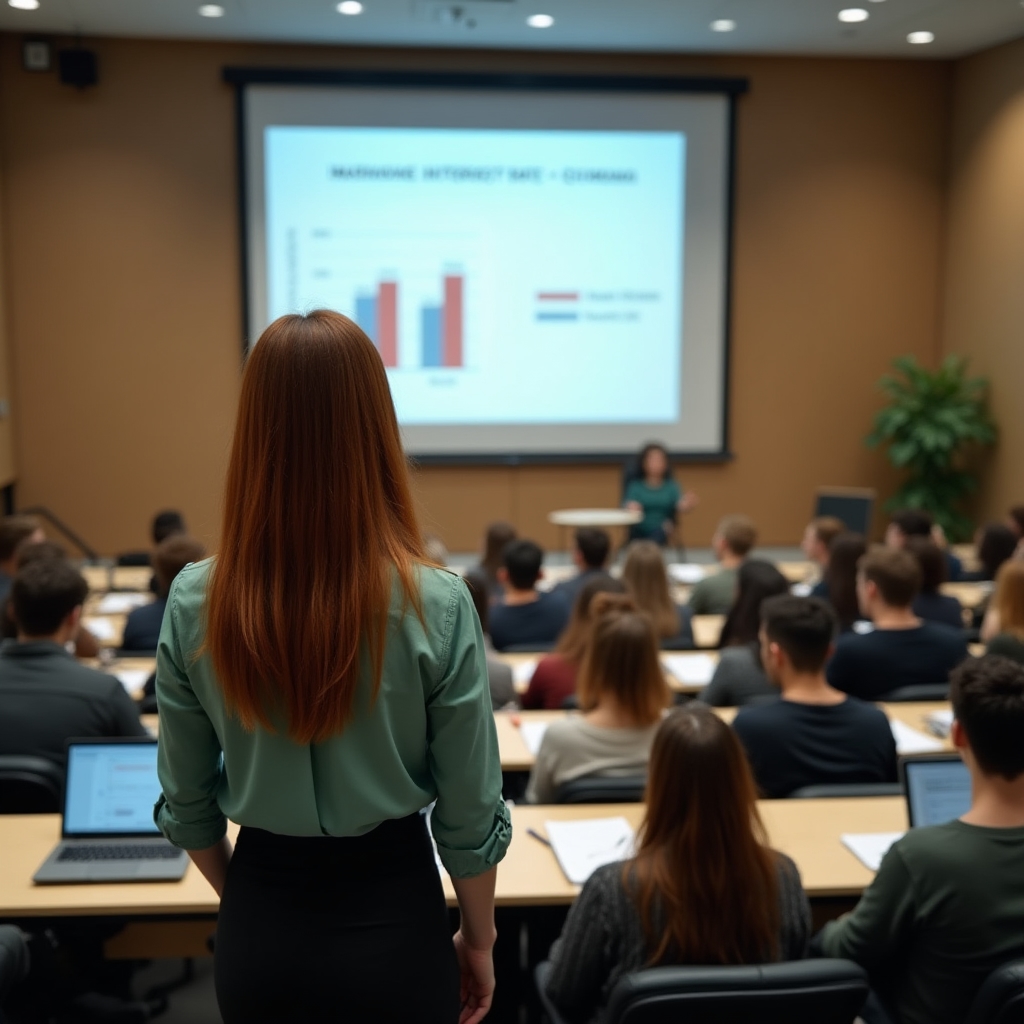 Studenti slušaju predavanje o odgovornom zaduživanju i kreditnom rejtingu