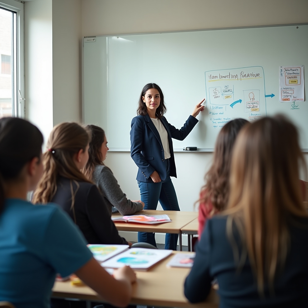 Učenici na radionici financijske pismenosti u učionici